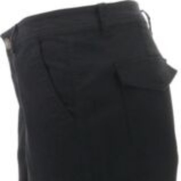 NWT LISA RINNA COLLECTION CROPPED TWILL PANTS BLACK 8 - Picture 5 of 10